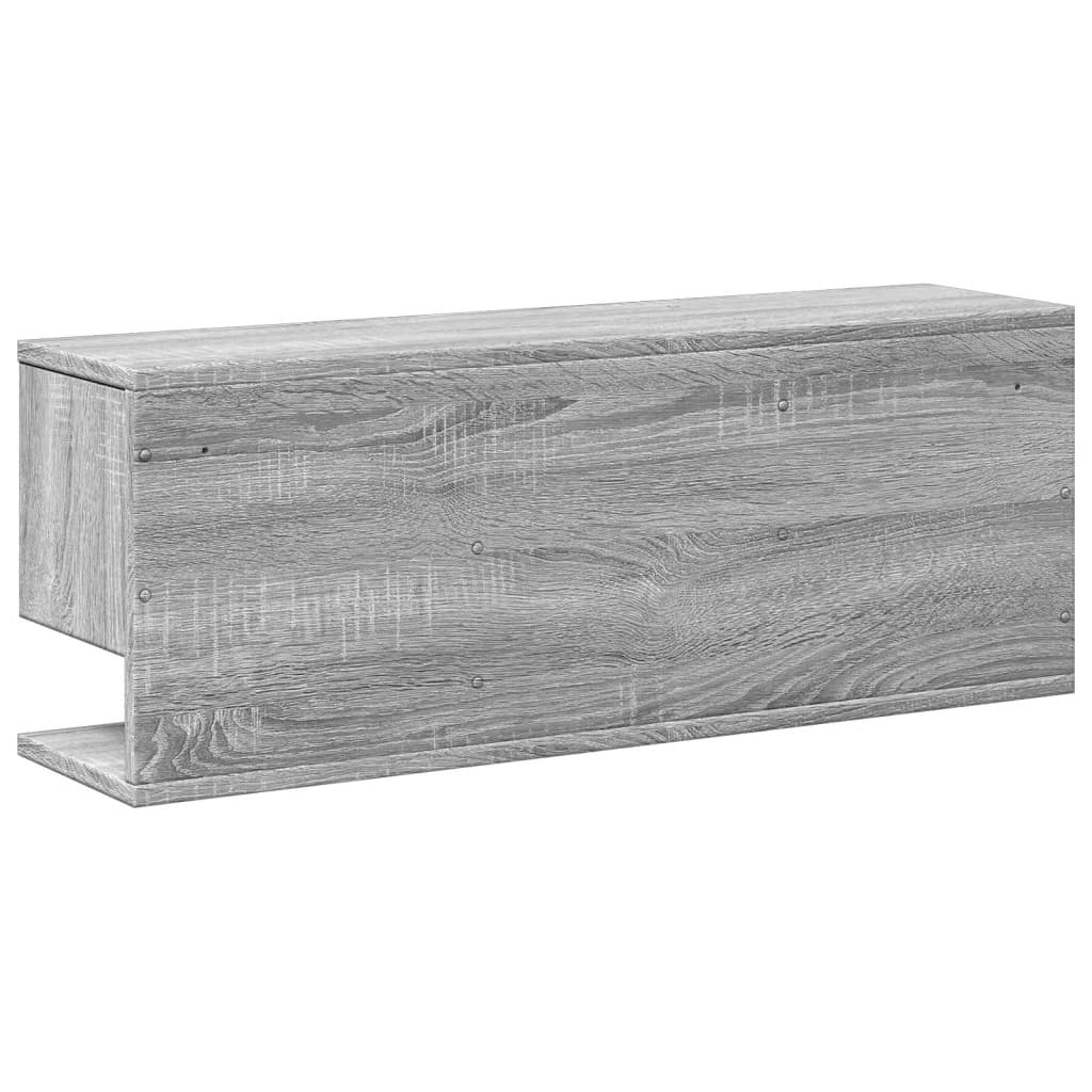 vidaXL Dulap de perete, sonoma gri, 80x20x30 cm, lemn prelucrat vidaXL Dulap de perete, sonoma gri, 80x20x30 cm, lemn prelucrat
