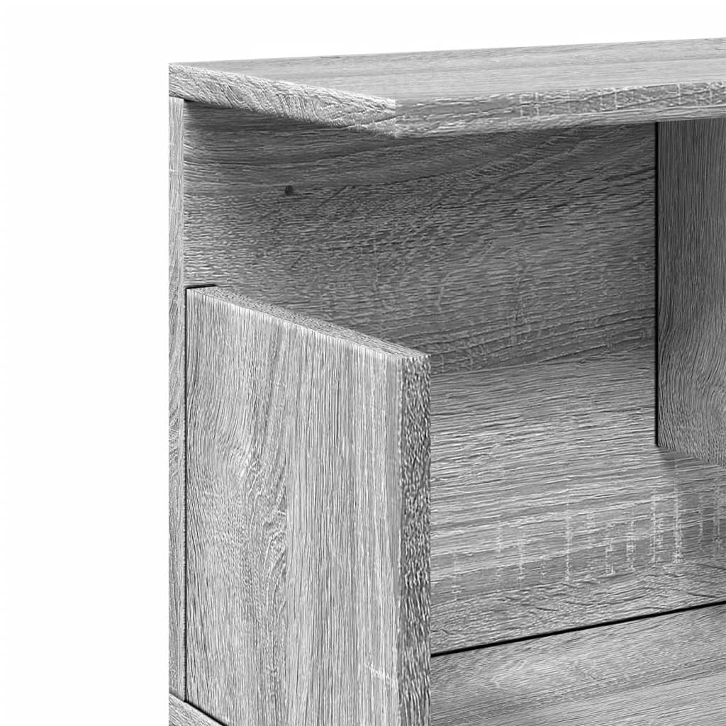 vidaXL Dulap de perete, sonoma gri, 80x20x30 cm, lemn prelucrat vidaXL Dulap de perete, sonoma gri, 80x20x30 cm, lemn prelucrat
