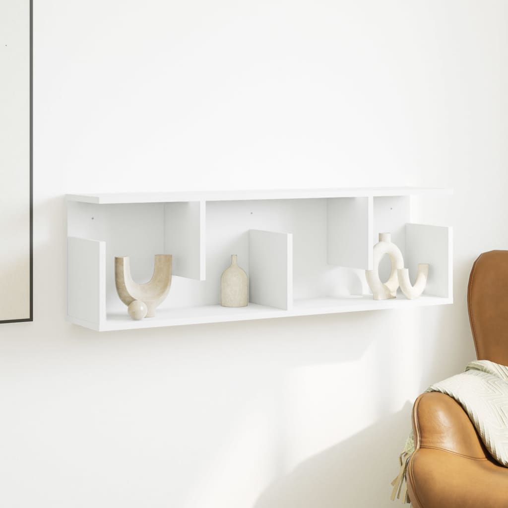 vidaXL Dulap de perete, alb, 100x20x30 cm, lemn prelucrat vidaXL Dulap de perete, alb, 100x20x30 cm, lemn prelucrat