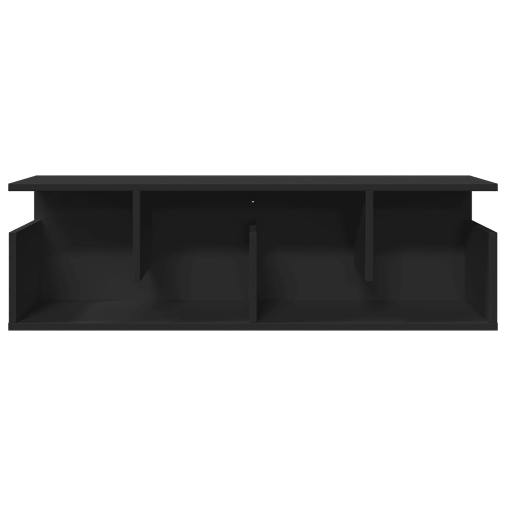 vidaXL Dulap de perete, negru, 100x20x30 cm, lemn prelucrat vidaXL Dulap de perete, negru, 100x20x30 cm, lemn prelucrat