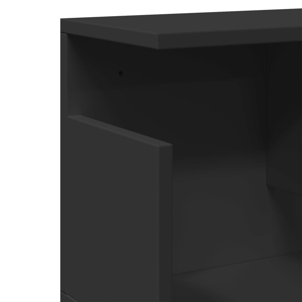 vidaXL Dulap de perete, negru, 100x20x30 cm, lemn prelucrat vidaXL Dulap de perete, negru, 100x20x30 cm, lemn prelucrat