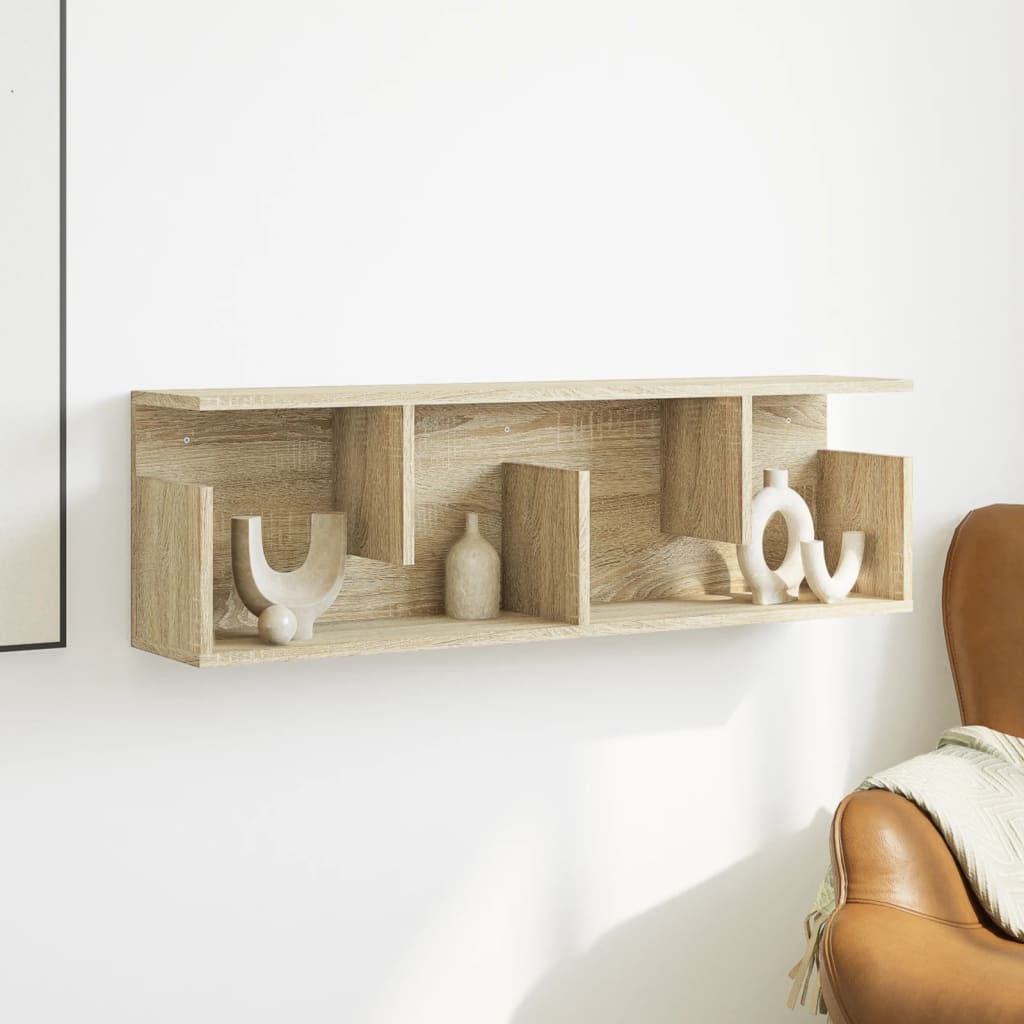 vidaXL Dulap de perete, stejar sonoma, 100x20x30 cm, lemn prelucrat vidaXL Dulap de perete, stejar sonoma, 100x20x30 cm, lemn prelucrat