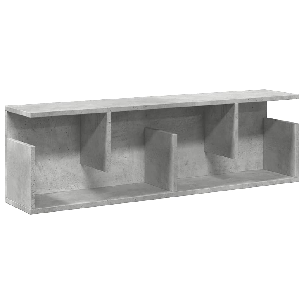 vidaXL Dulap de perete, gri beton, 100x20x30 cm, lemn prelucrat