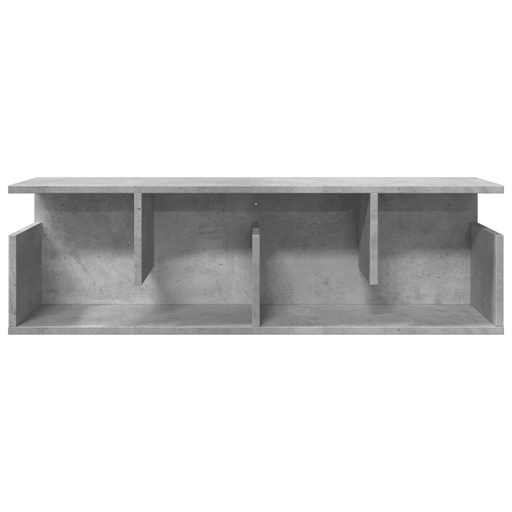 vidaXL Dulap de perete, gri beton, 100x20x30 cm, lemn prelucrat
