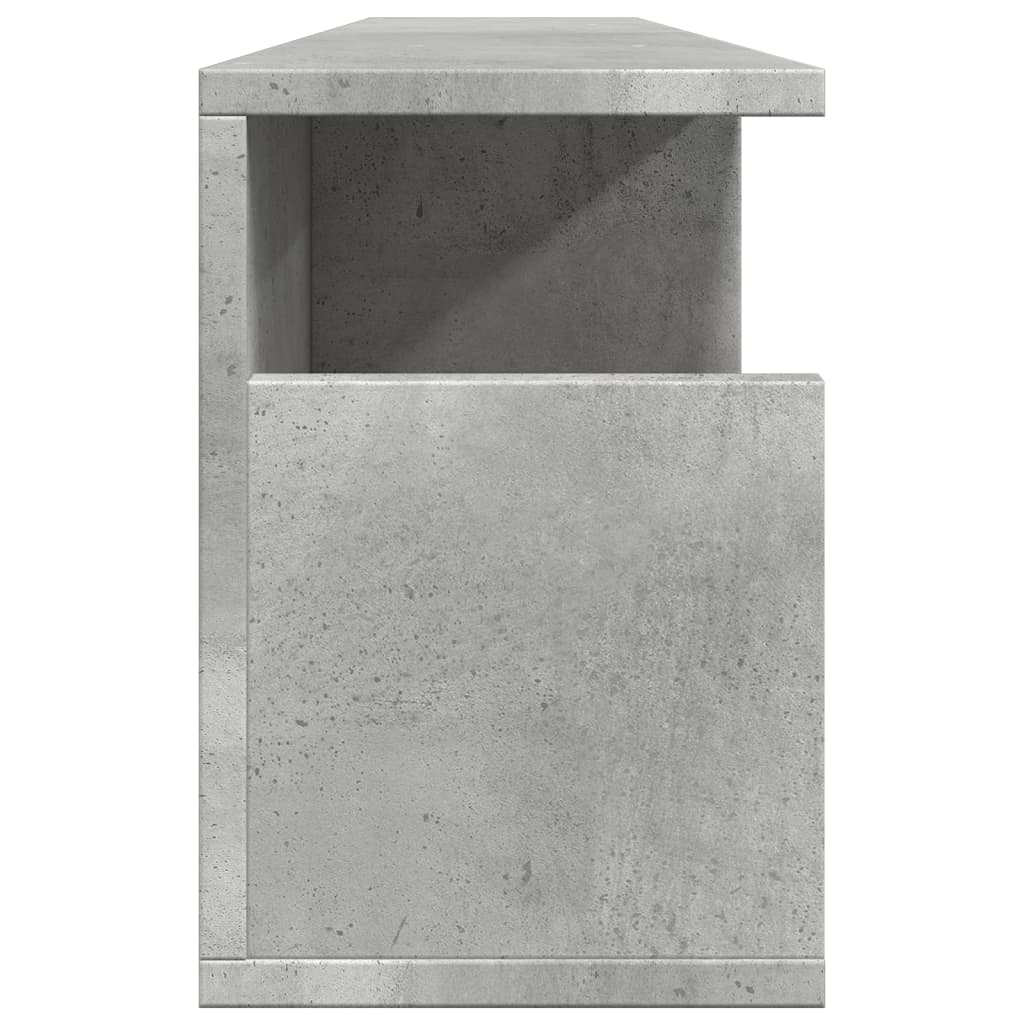 vidaXL Dulap de perete, gri beton, 100x20x30 cm, lemn prelucrat