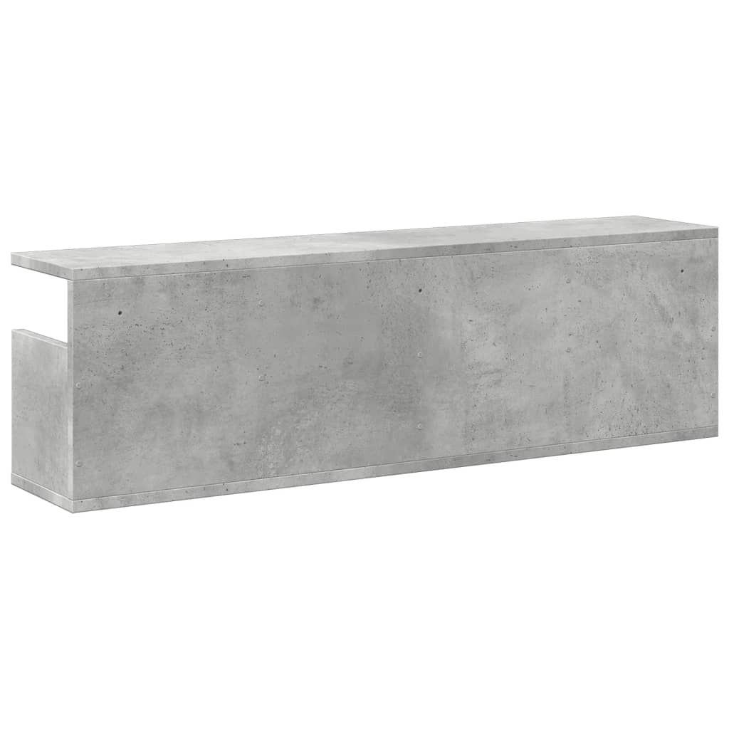 vidaXL Dulap de perete, gri beton, 100x20x30 cm, lemn prelucrat