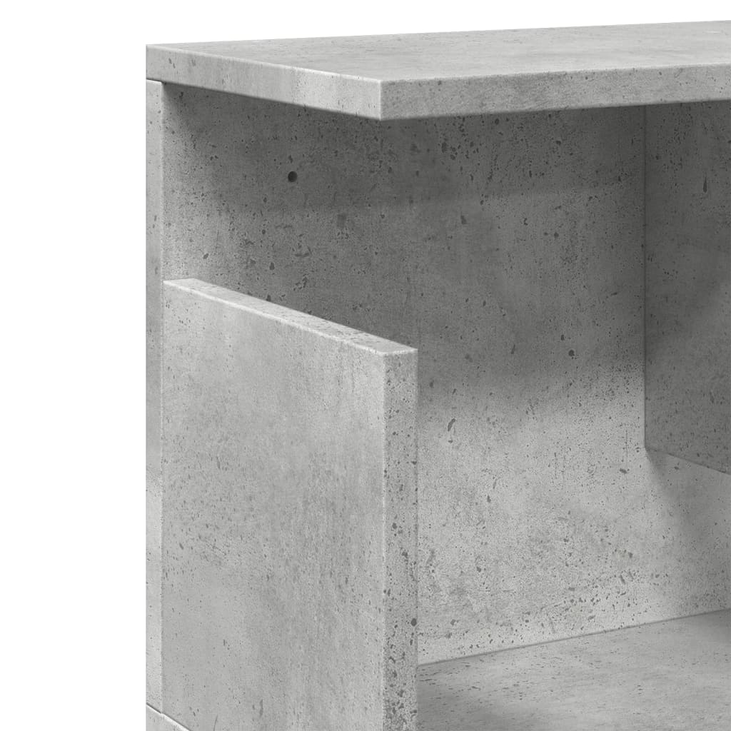 vidaXL Dulap de perete, gri beton, 100x20x30 cm, lemn prelucrat