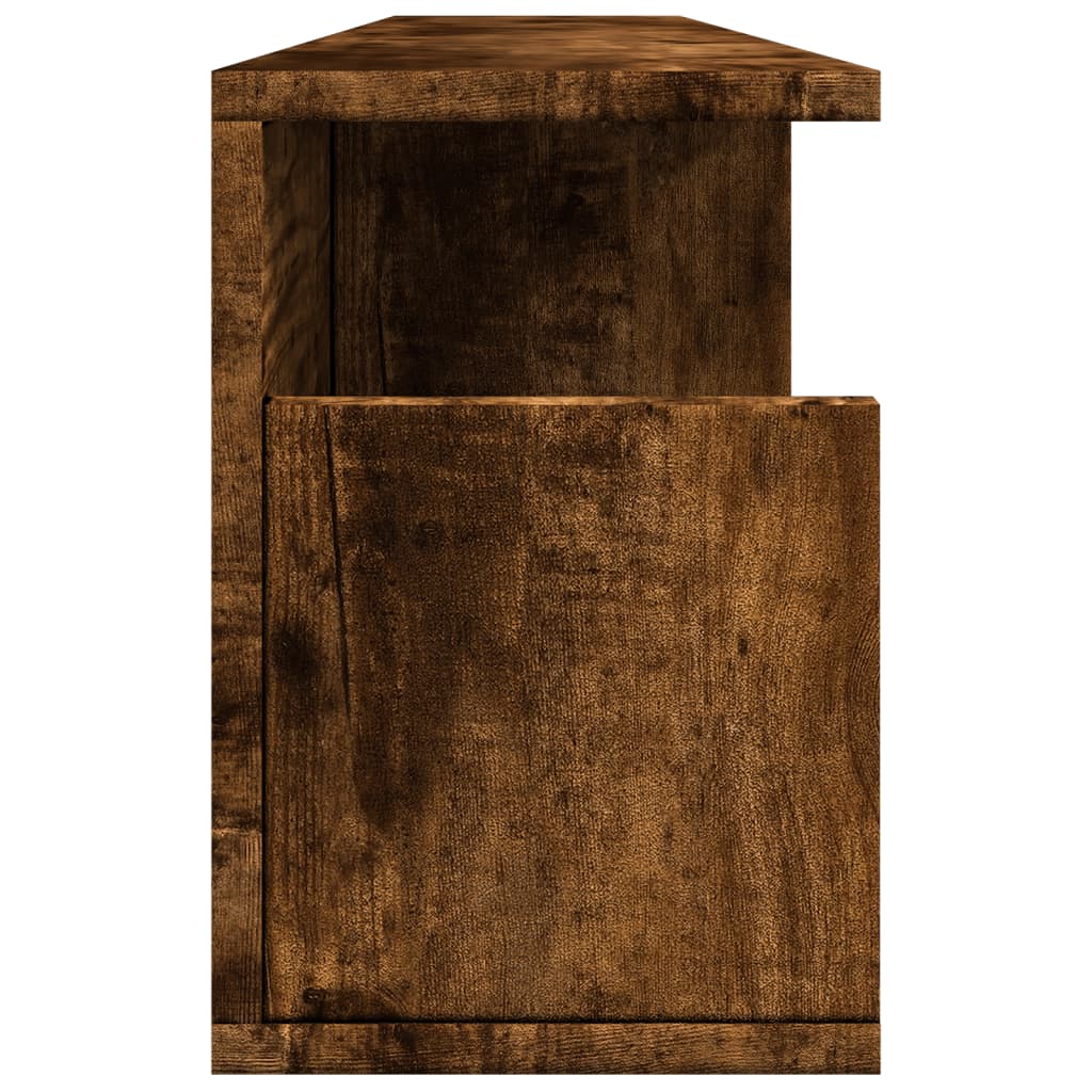vidaXL Dulap de perete, stejar fumuriu, 100x20x30 cm, lemn prelucrat