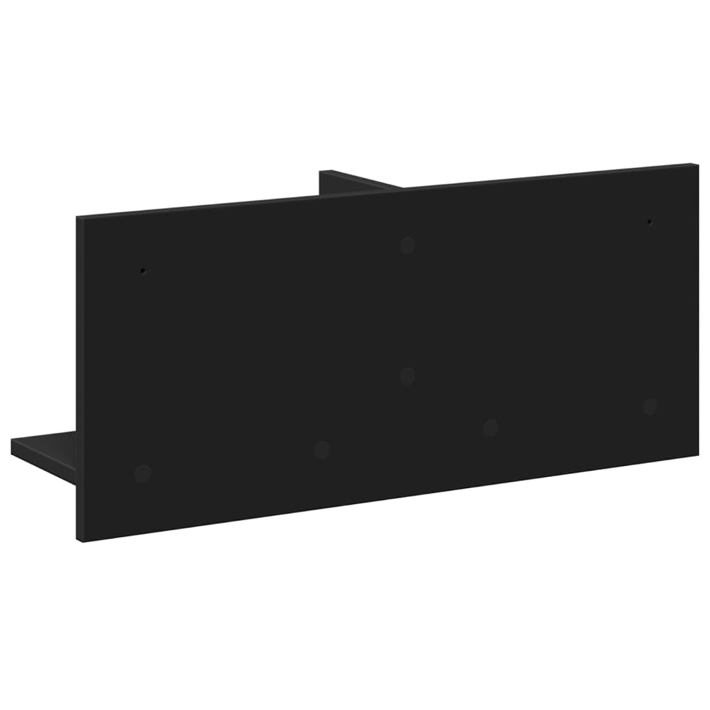 vidaXL Dulap de perete, negru, 70x16,5x30 cm, lemn prelucrat
