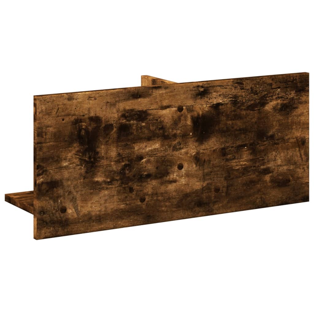 vidaXL Dulap de perete, stejar fumuriu, 70x16,5x30 cm, lemn prelucrat vidaXL Dulap de perete, stejar fumuriu, 70x16,5x30 cm, lemn prelucrat