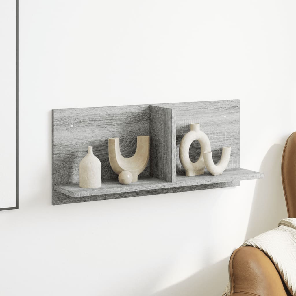 vidaXL Dulap de perete, sonoma gri, 70x16,5x30 cm, lemn prelucrat