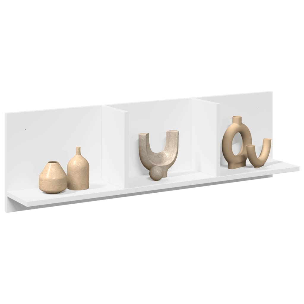 vidaXL Dulap de perete, alb, 100x16,5x30 cm, lemn prelucrat vidaXL Dulap de perete, alb, 100x16,5x30 cm, lemn prelucrat