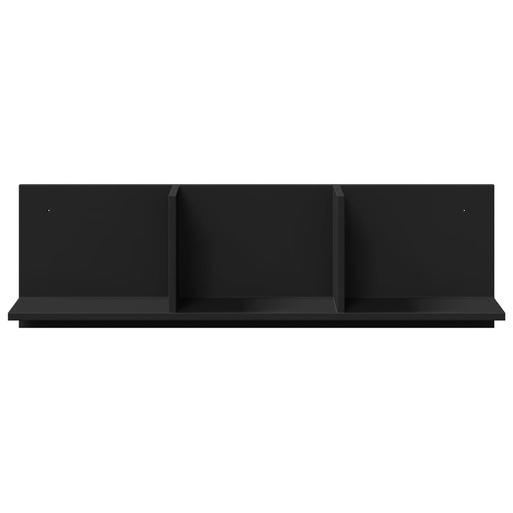 vidaXL Dulap de perete, 100x16,5x30 cm, negru, lemn prelucrat vidaXL Dulap de perete, 100x16,5x30 cm, negru, lemn prelucrat