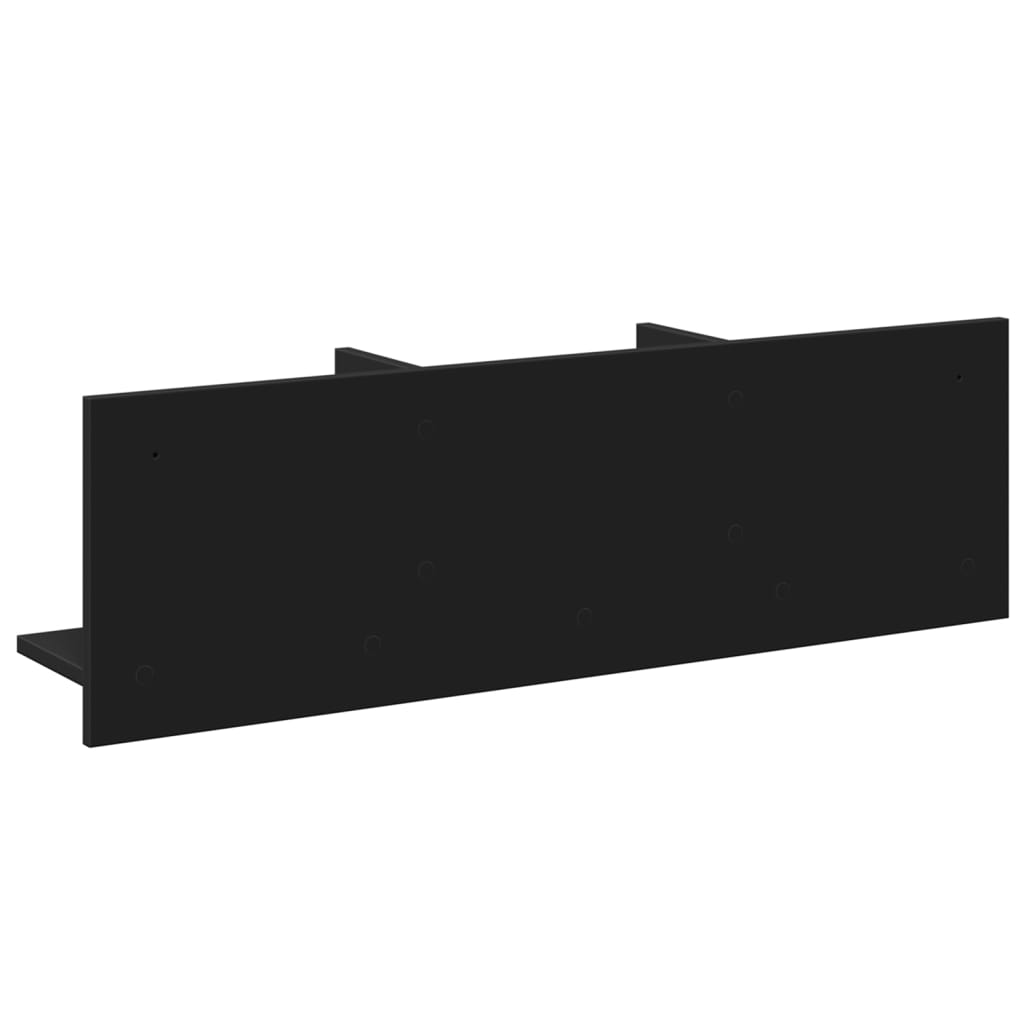 vidaXL Dulap de perete, 100x16,5x30 cm, negru, lemn prelucrat vidaXL Dulap de perete, 100x16,5x30 cm, negru, lemn prelucrat