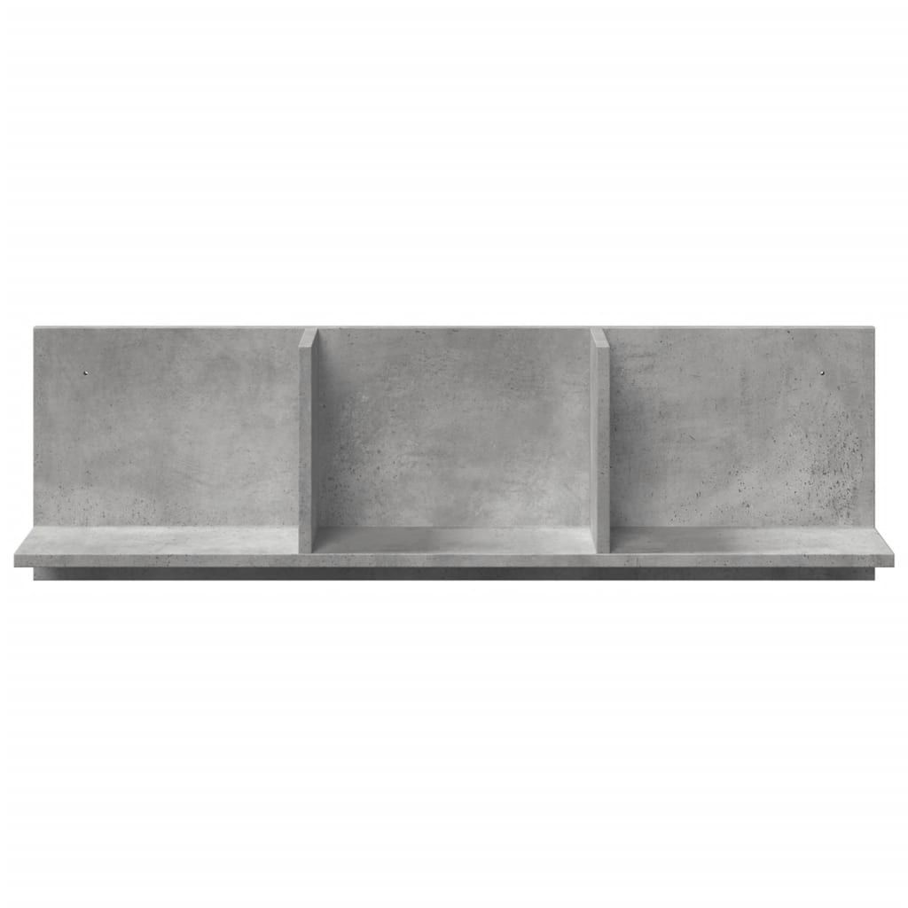 vidaXL Dulap de perete, gri beton, 100x16,5x30 cm, lemn prelucrat vidaXL Dulap de perete, gri beton, 100x16,5x30 cm, lemn prelucrat