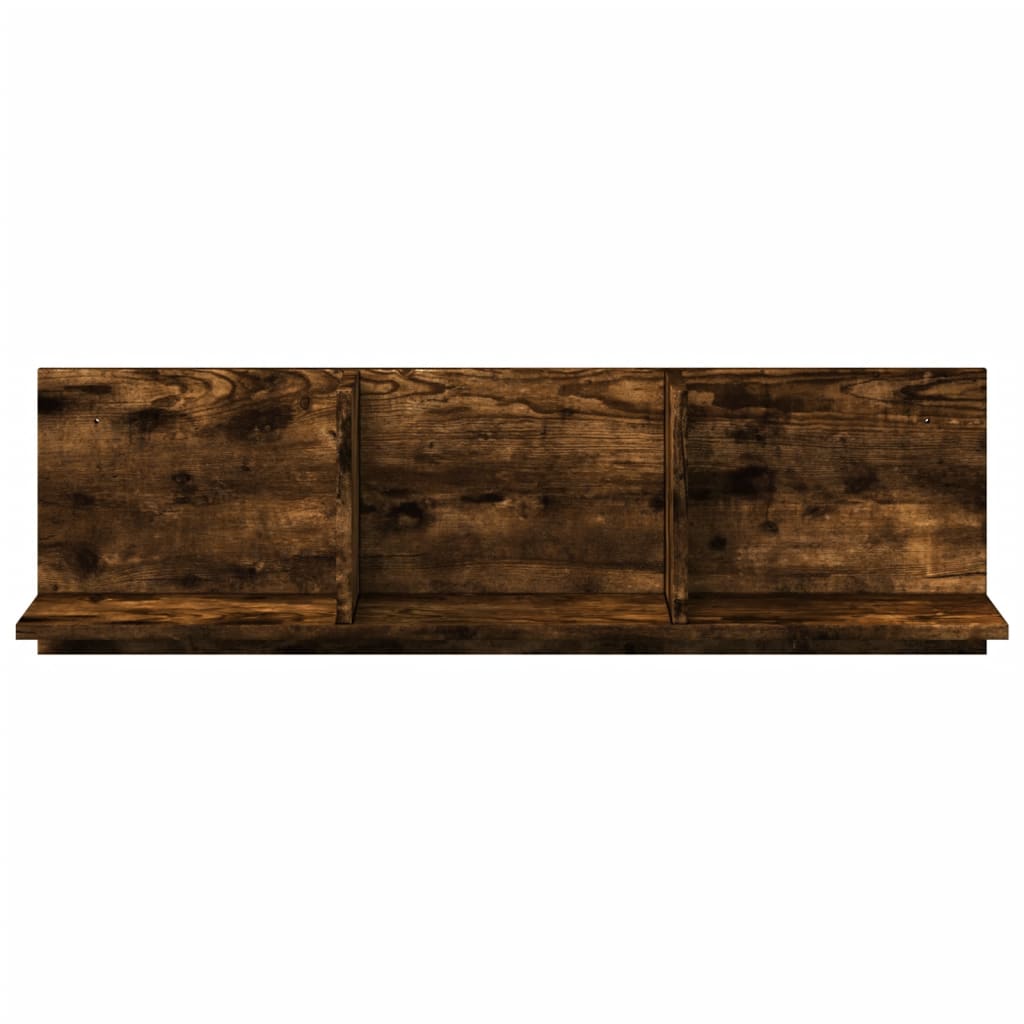 vidaXL Dulap de perete, stejar fumuriu, 100x16,5x30 cm, lemn prelucrat