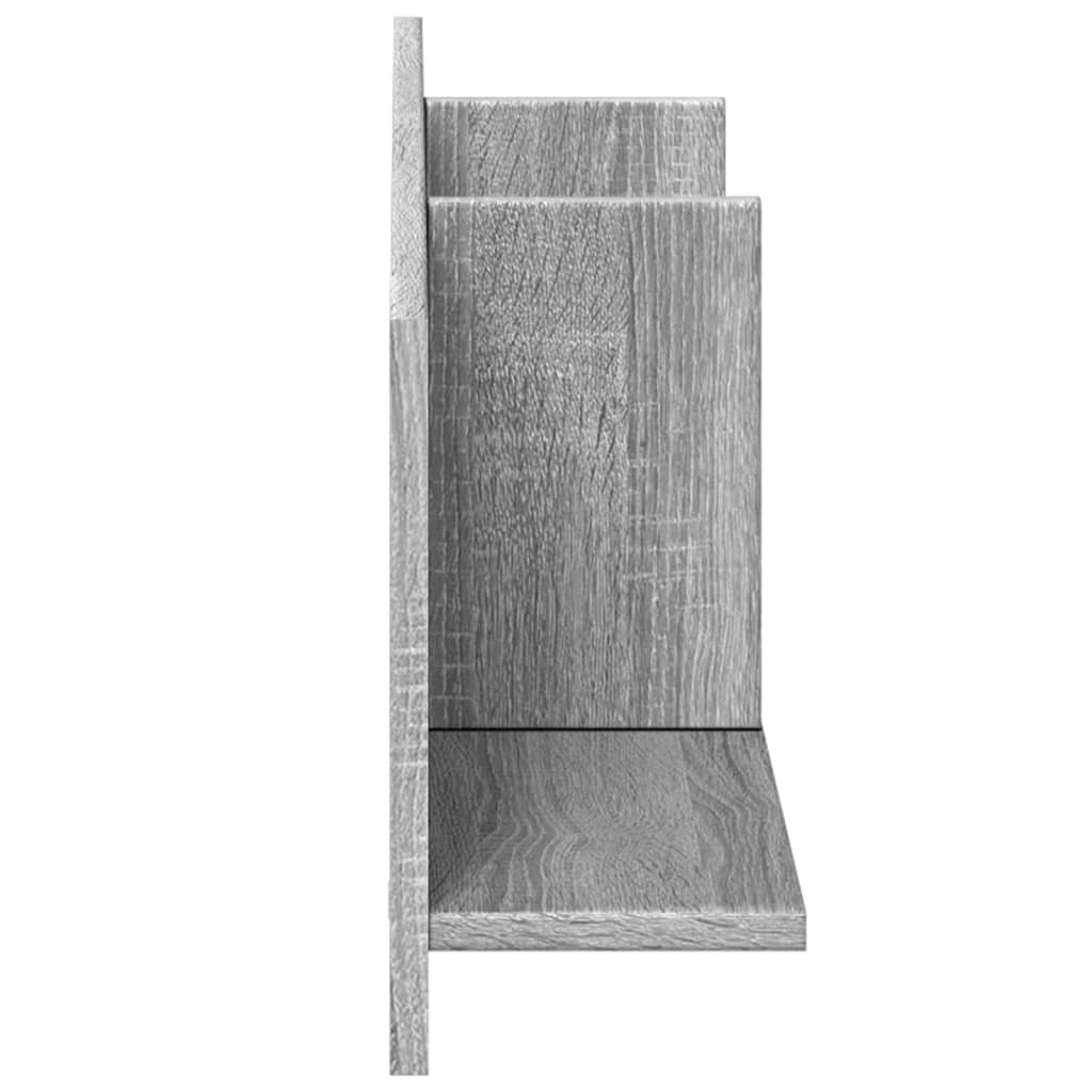 vidaXL Dulap de perete, gri sonoma, 100x16,5x30 cm, lemn prelucrat vidaXL Dulap de perete, gri sonoma, 100x16,5x30 cm, lemn prelucrat