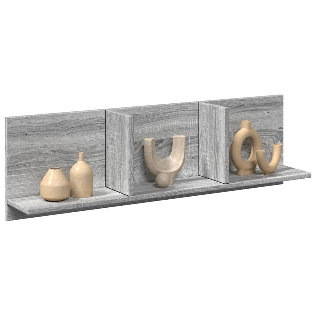 vidaXL Dulap de perete, gri sonoma, 100x16,5x30 cm, lemn prelucrat vidaXL Dulap de perete, gri sonoma, 100x16,5x30 cm, lemn prelucrat