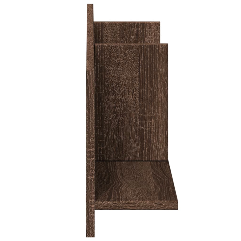 vidaXL Dulap de perete, stejar maro, 100x16,5x30 cm, lemn prelucrat