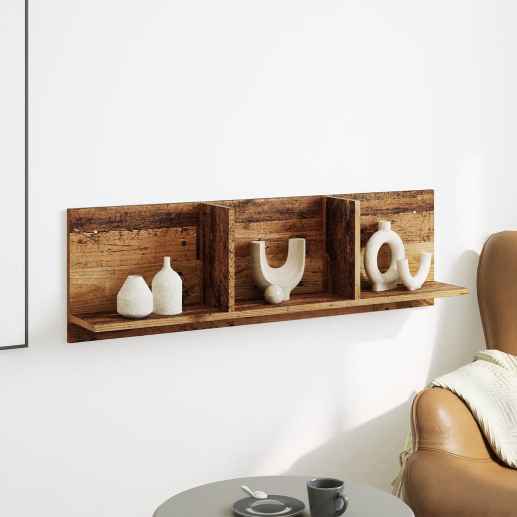 vidaXL Dulap de perete, lemn vechi, 100x16,5x30 cm, lemn prelucrat vidaXL Dulap de perete, lemn vechi, 100x16,5x30 cm, lemn prelucrat