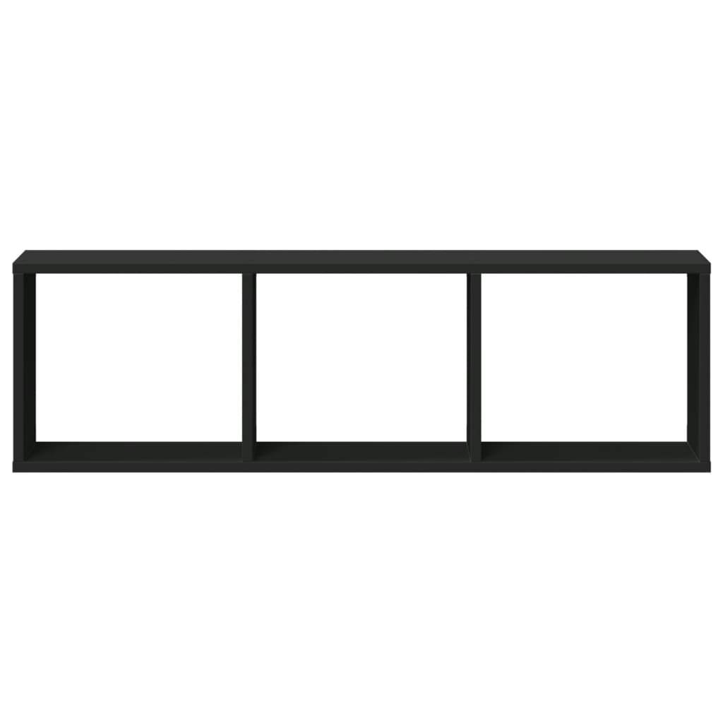 vidaXL Dulap de perete, negru, 100x16x30 cm, lemn prelucrat vidaXL Dulap de perete, negru, 100x16x30 cm, lemn prelucrat