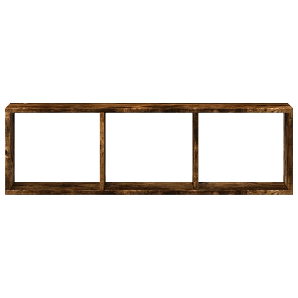 vidaXL Dulap de perete, stejar fumuriu, 100x16x30 cm, lemn prelucrat