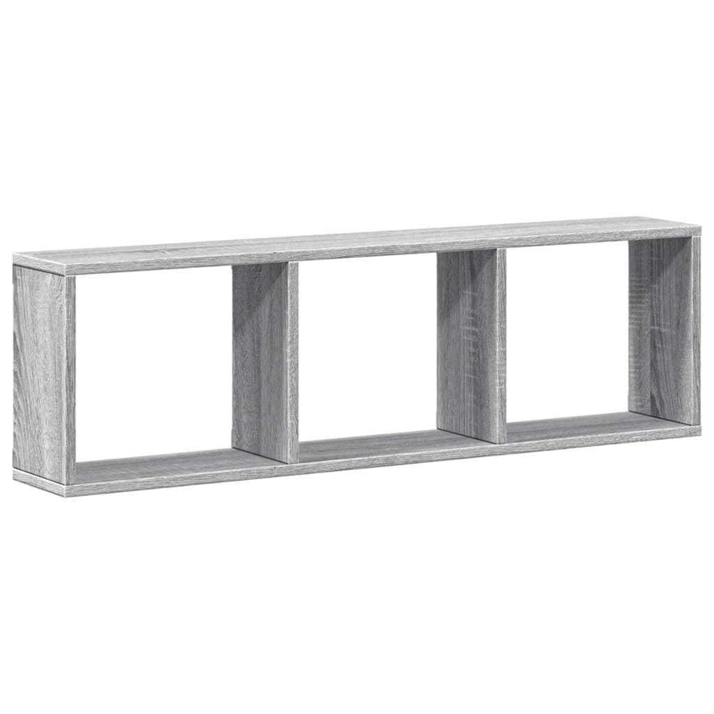 vidaXL Dulap de perete, sonoma gri, 100x16x30 cm, lemn prelucrat