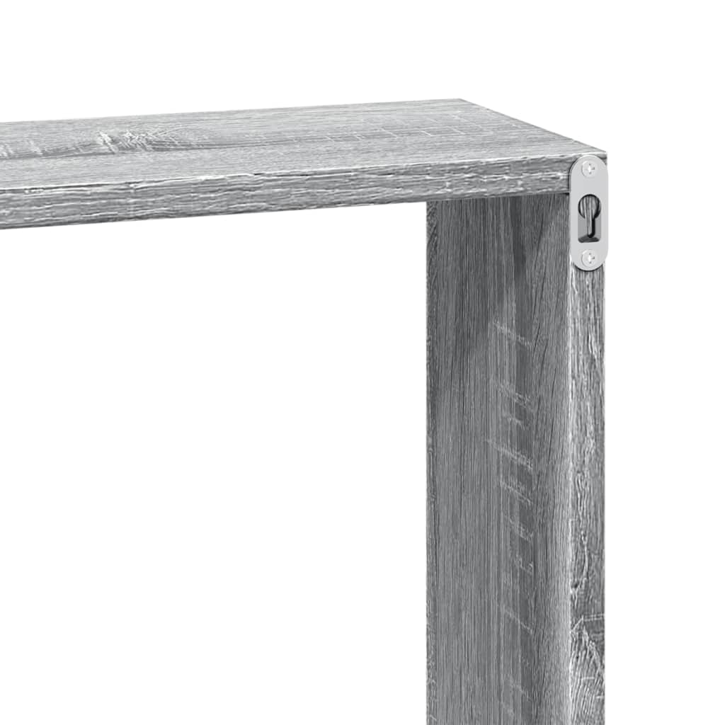 vidaXL Dulap de perete, sonoma gri, 100x16x30 cm, lemn prelucrat