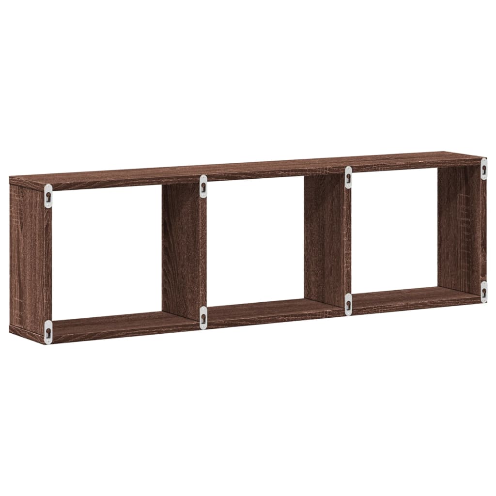 vidaXL Dulap de perete, stejar maro, 100x16x30 cm, lemn prelucrat