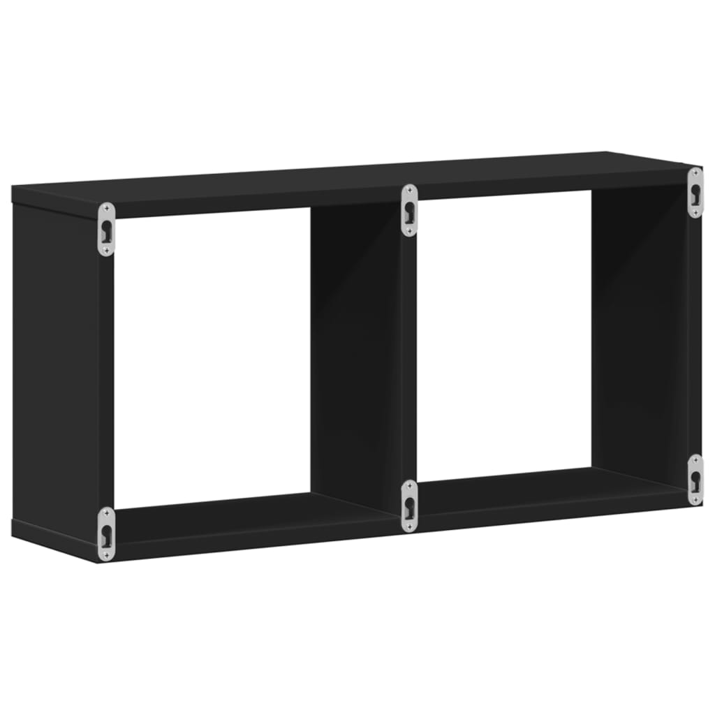 vidaXL Dulap de perete, negru, 60x16x30 cm, lemn prelucrat vidaXL Dulap de perete, negru, 60x16x30 cm, lemn prelucrat