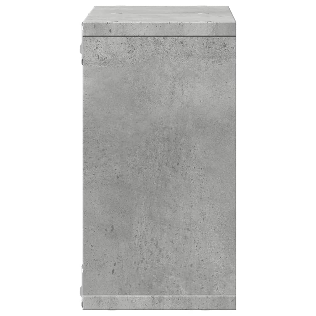vidaXL Dulap de perete, gri beton, 60x16x30 cm, lemn prelucrat vidaXL Dulap de perete, gri beton, 60x16x30 cm, lemn prelucrat