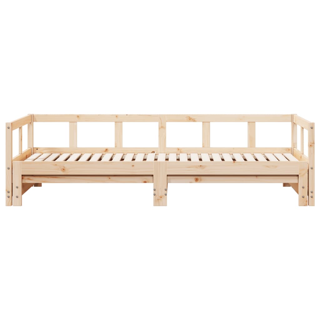 vidaXL Pat de zi fără saltea, 90x190 cm, lemn masiv de pin vidaXL Pat de zi fără saltea, 90x190 cm, lemn masiv de pin