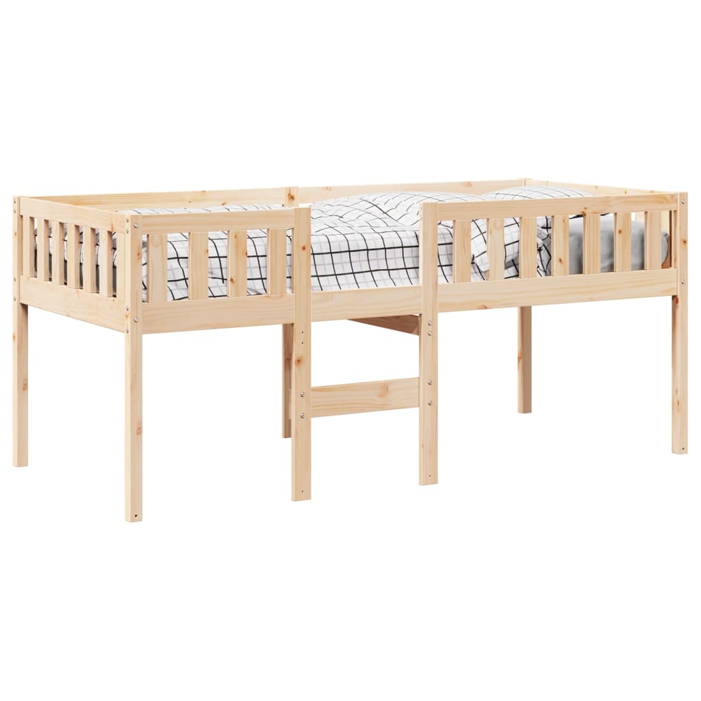 vidaXL Pat pentru copii fără saltea, 75x190 cm, lemn masiv de pin vidaXL Pat pentru copii fără saltea, 75x190 cm, lemn masiv de pin