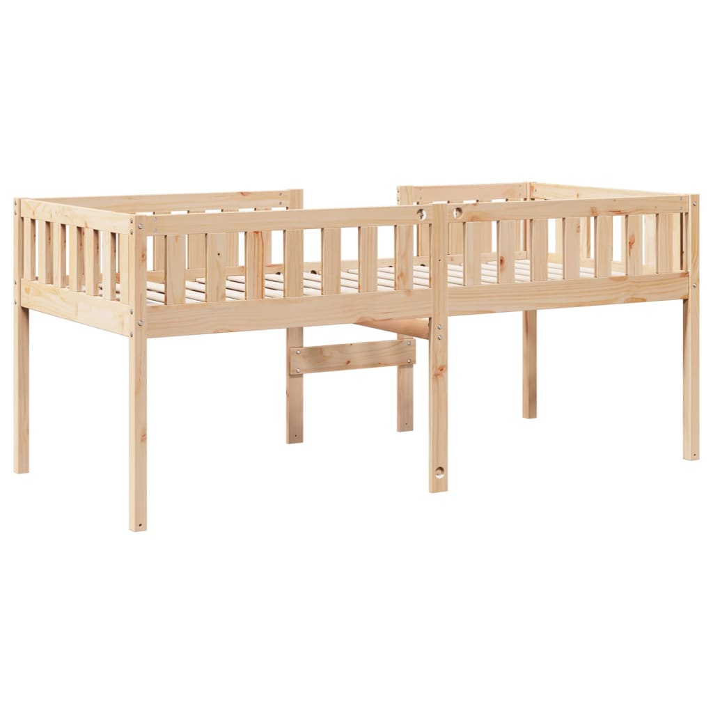 vidaXL Pat pentru copii fără saltea, 75x190 cm, lemn masiv de pin vidaXL Pat pentru copii fără saltea, 75x190 cm, lemn masiv de pin