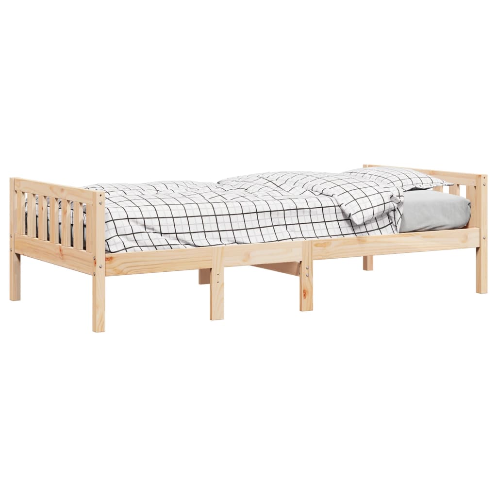 vidaXL Pat pentru copii fără saltea, 90x190 cm, lemn masiv de pin vidaXL Pat pentru copii fără saltea, 90x190 cm, lemn masiv de pin