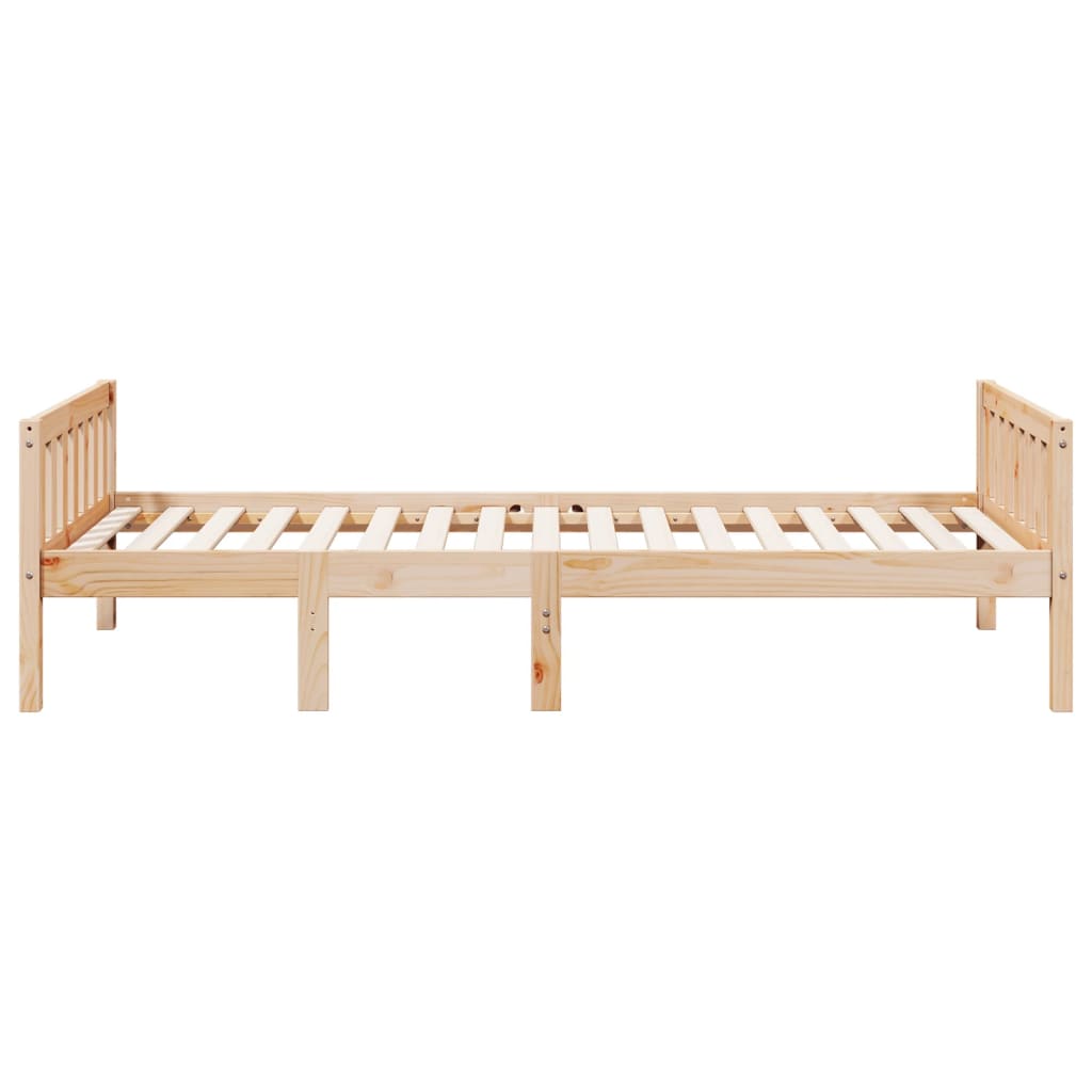 vidaXL Pat pentru copii fără saltea, 75x190 cm, lemn masiv de pin vidaXL Pat pentru copii fără saltea, 75x190 cm, lemn masiv de pin