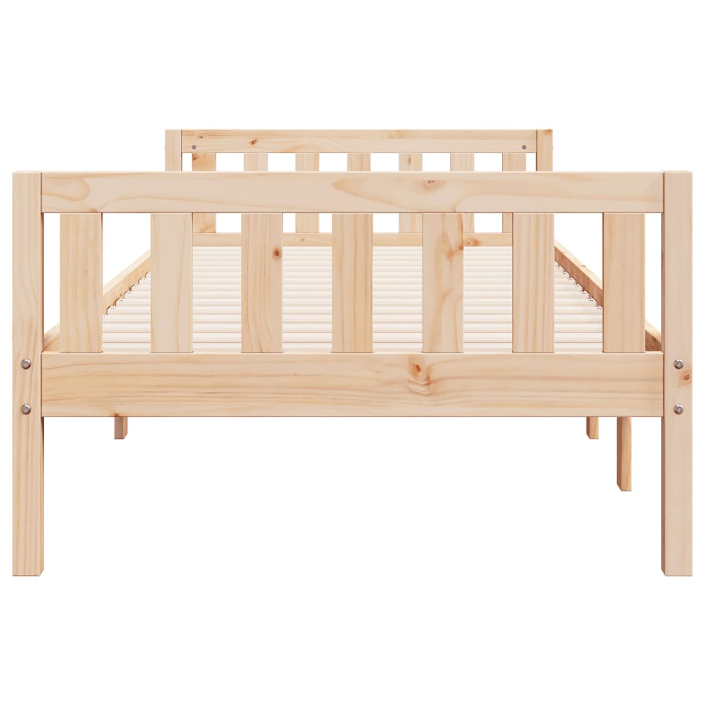 vidaXL Pat pentru copii fără saltea, 75x190 cm, lemn masiv de pin vidaXL Pat pentru copii fără saltea, 75x190 cm, lemn masiv de pin