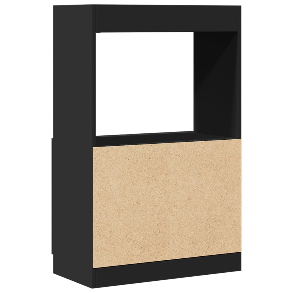 vidaXL Dulap înalt, negru, 63x33x100 cm, lemn prelucrat vidaXL Dulap înalt, negru, 63x33x100 cm, lemn prelucrat