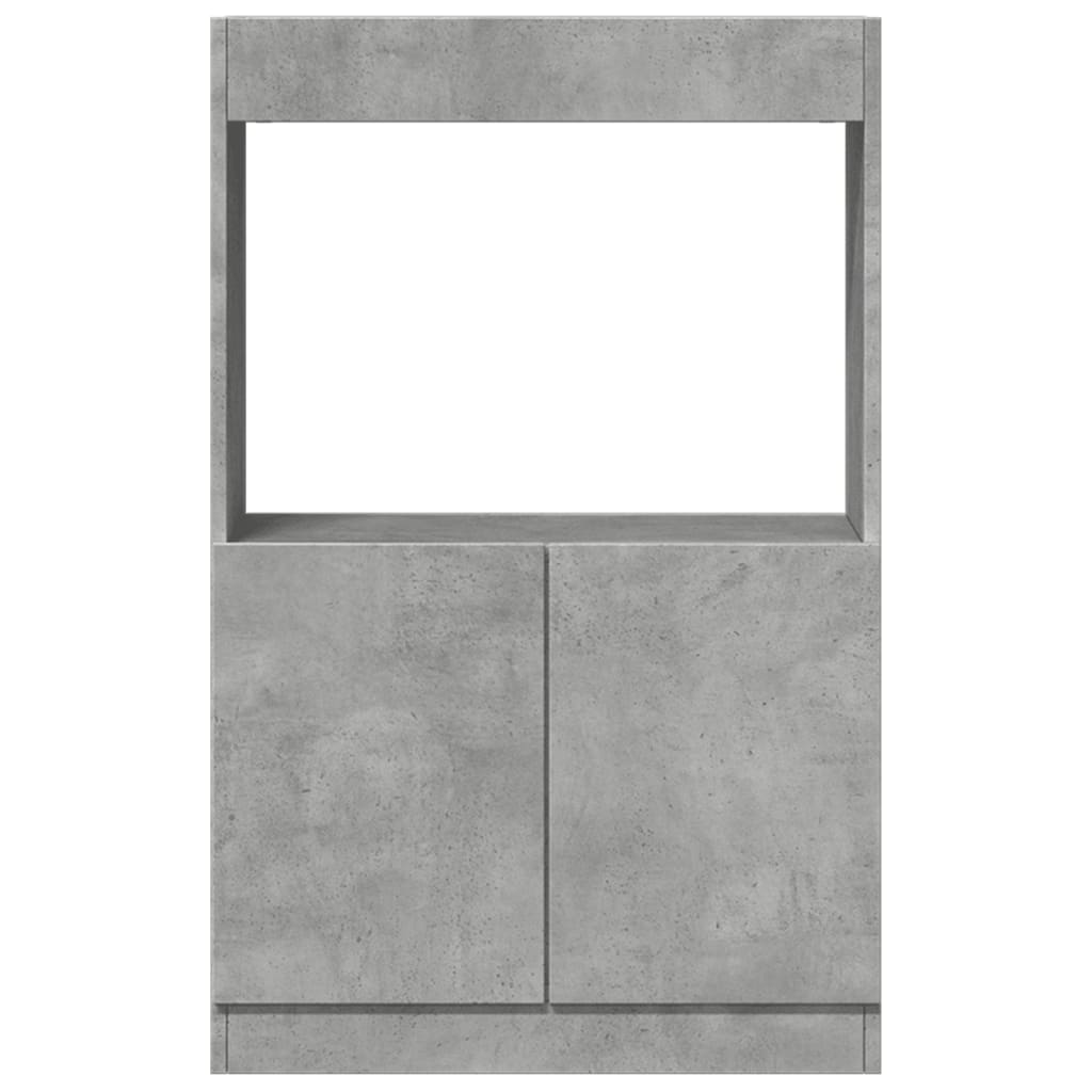 vidaXL Dulap înalt, gri beton, 63x33x100 cm, lemn prelucrat vidaXL Dulap înalt, gri beton, 63x33x100 cm, lemn prelucrat