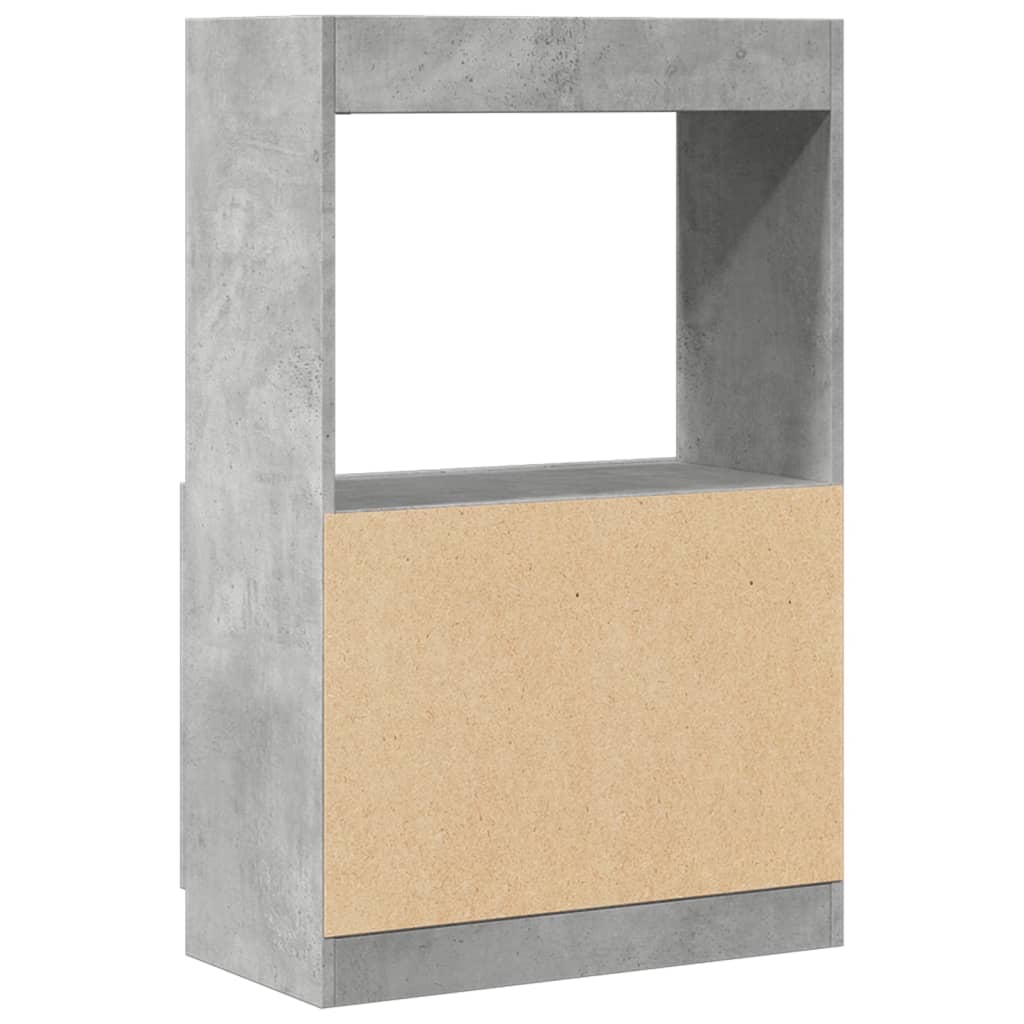vidaXL Dulap înalt, gri beton, 63x33x100 cm, lemn prelucrat vidaXL Dulap înalt, gri beton, 63x33x100 cm, lemn prelucrat
