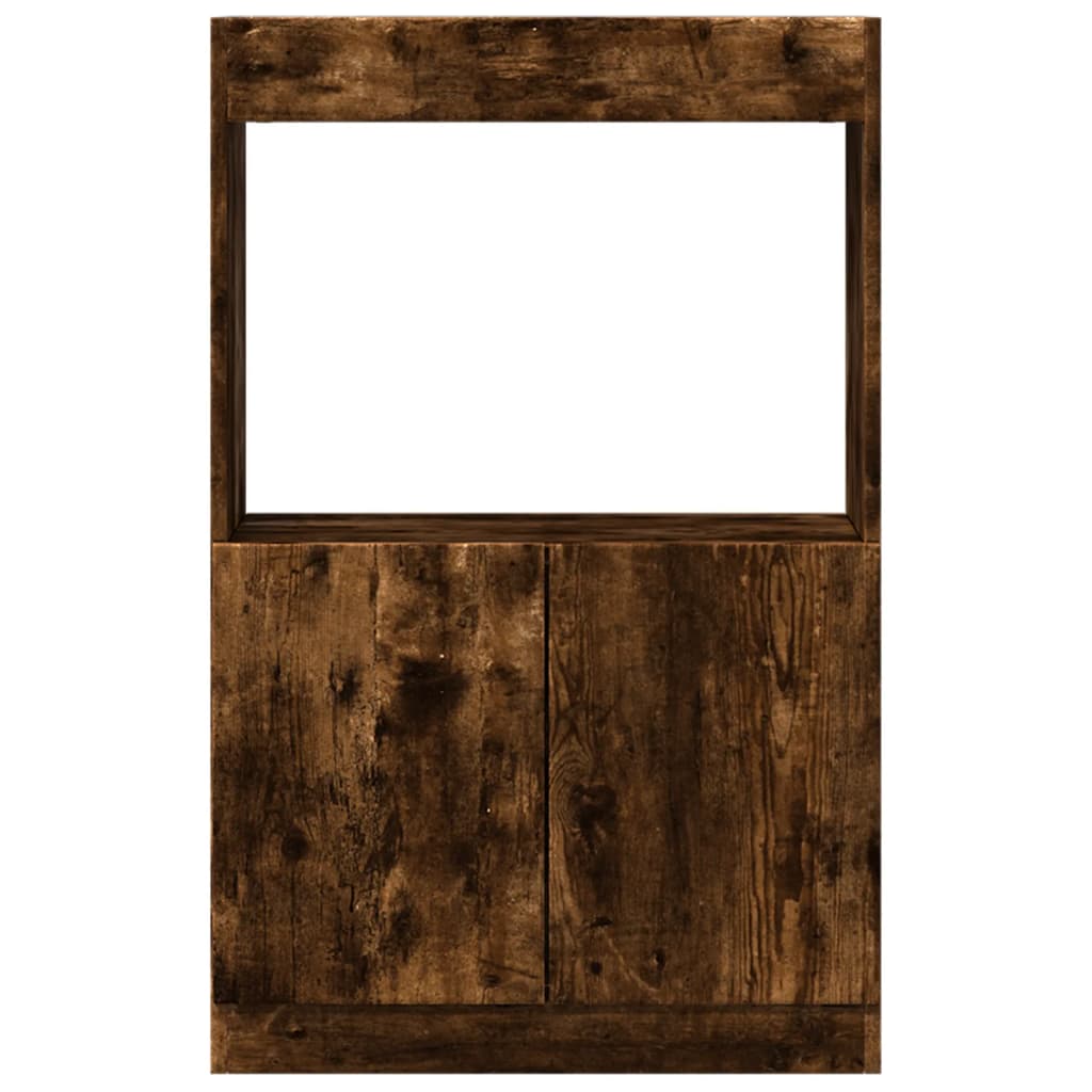 vidaXL Dulap înalt, stejar fumuriu, 63x33x100 cm, lemn prelucrat vidaXL Dulap înalt, stejar fumuriu, 63x33x100 cm, lemn prelucrat