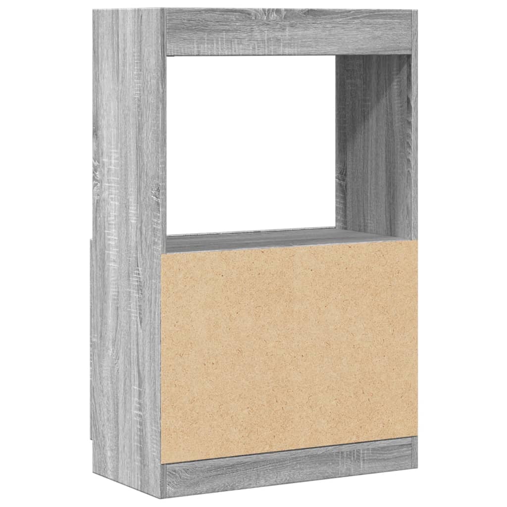 vidaXL Dulap înalt, gri sonoma, 63x33x100 cm, lemn prelucrat vidaXL Dulap înalt, gri sonoma, 63x33x100 cm, lemn prelucrat