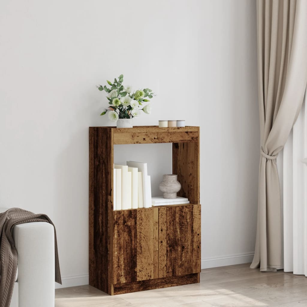 vidaXL Dulap înalt, lemn vechi, 63x33x100 cm, lemn prelucrat vidaXL Dulap înalt, lemn vechi, 63x33x100 cm, lemn prelucrat