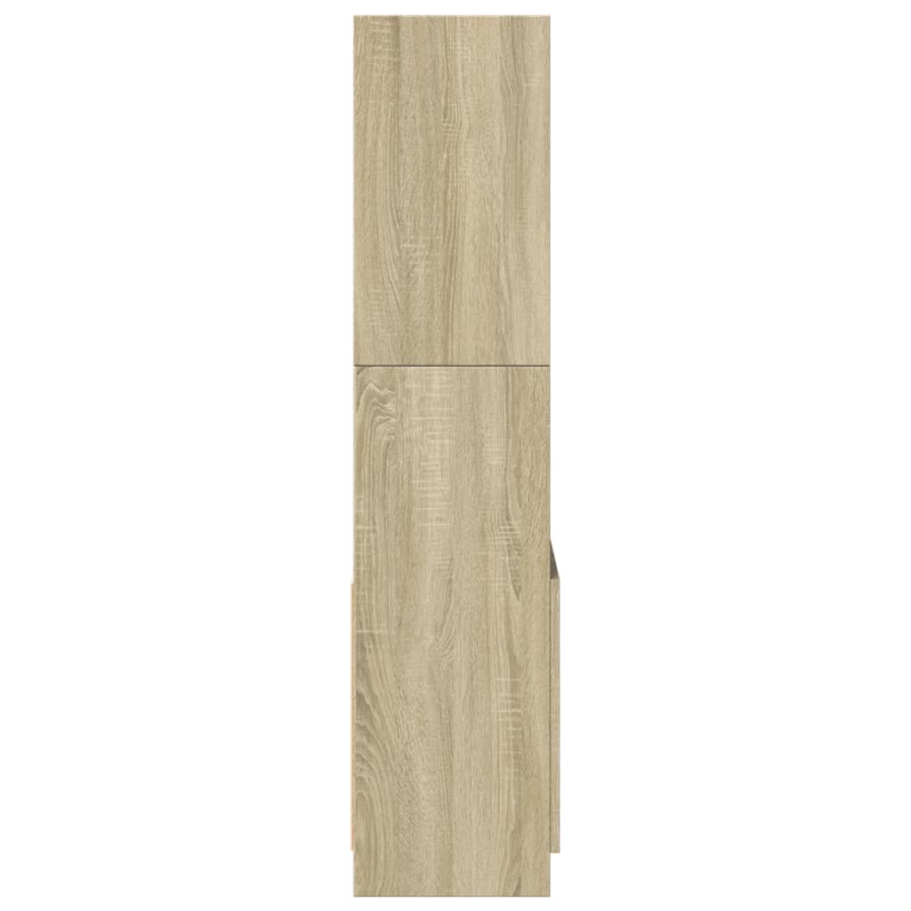 vidaXL Dulap înalt, stejar sonoma, 63x33x140 cm, lemn prelucrat vidaXL Dulap înalt, stejar sonoma, 63x33x140 cm, lemn prelucrat