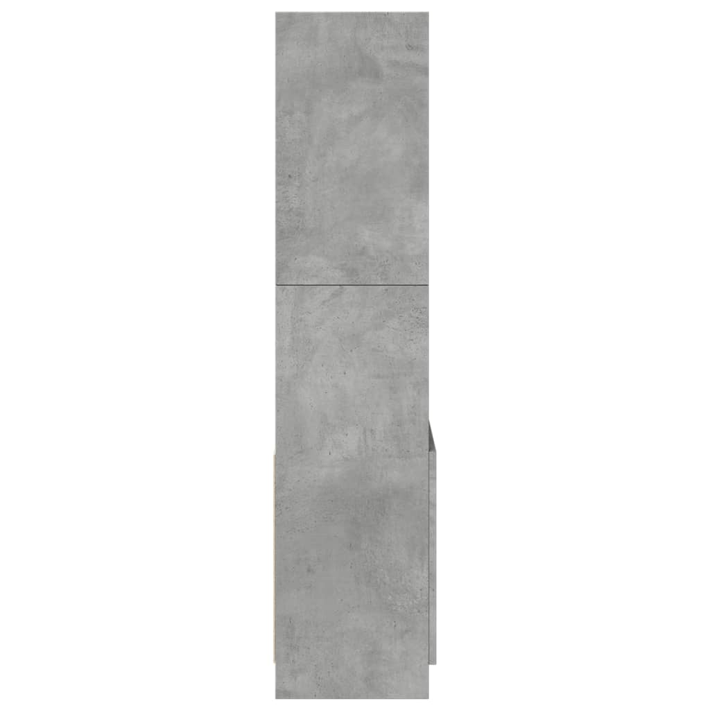 vidaXL Dulap înalt, gri beton, 63x33x140 cm, lemn prelucrat vidaXL Dulap înalt, gri beton, 63x33x140 cm, lemn prelucrat
