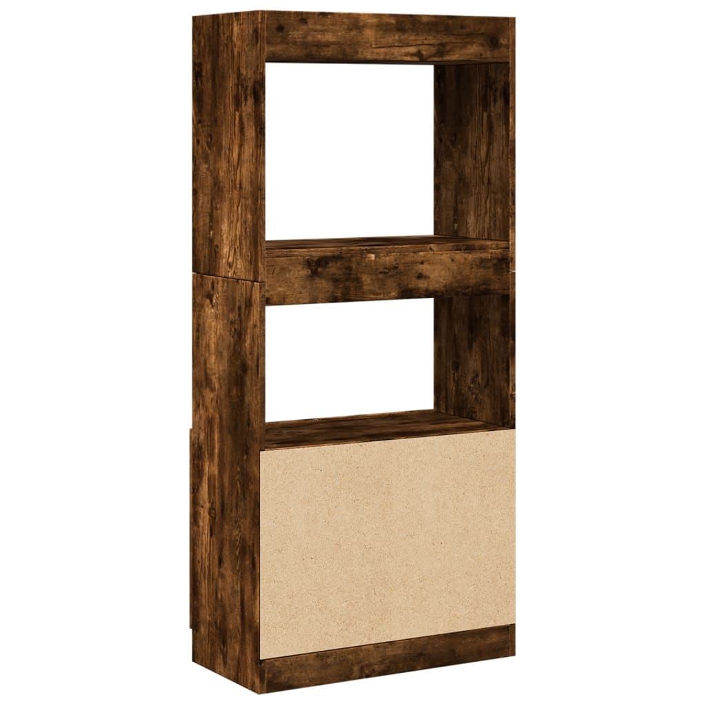 vidaXL Dulap înalt, stejar fumuriu, 63x33x140 cm, lemn prelucrat vidaXL Dulap înalt, stejar fumuriu, 63x33x140 cm, lemn prelucrat