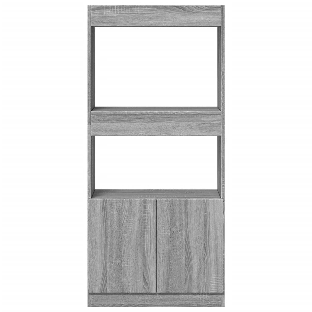 vidaXL Dulap înalt, sonoma gri, 63x33x140 cm, lemn prelucrat vidaXL Dulap înalt, sonoma gri, 63x33x140 cm, lemn prelucrat