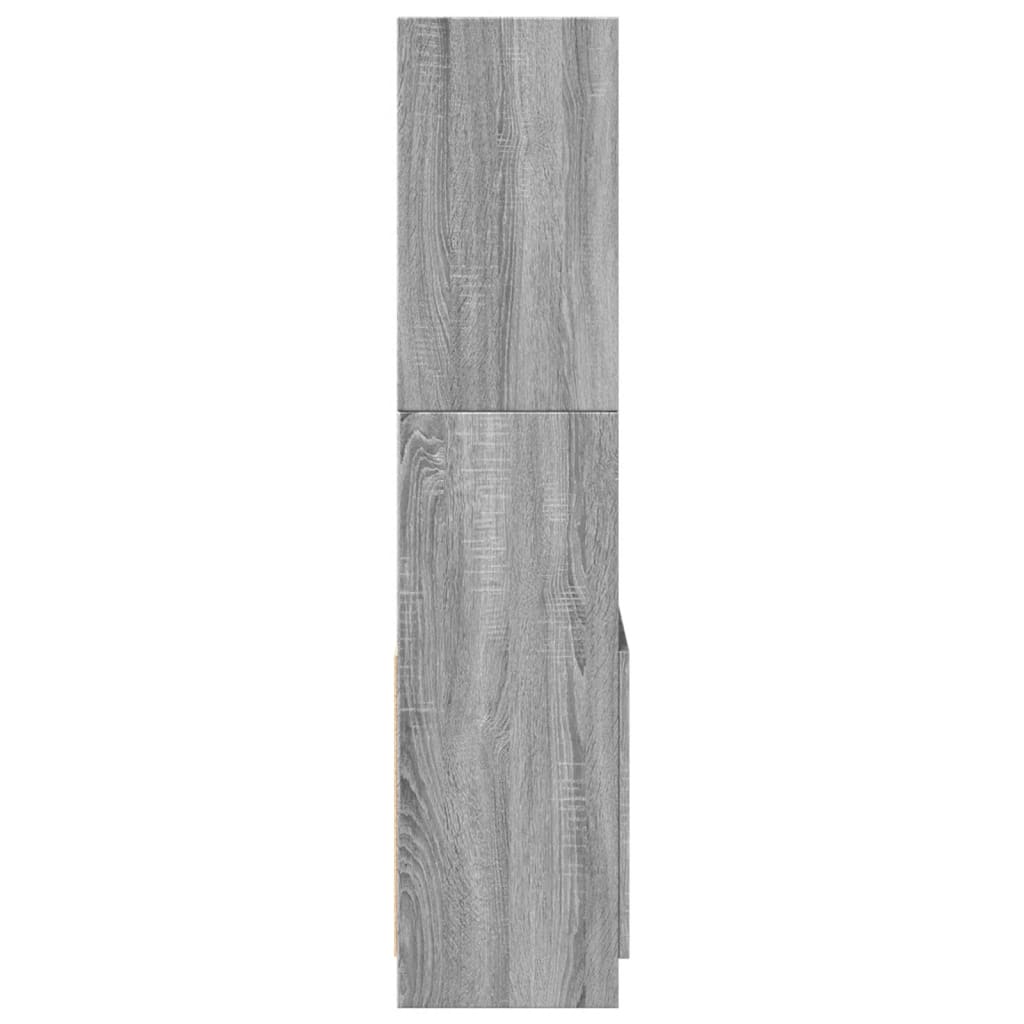 vidaXL Dulap înalt, sonoma gri, 63x33x140 cm, lemn prelucrat vidaXL Dulap înalt, sonoma gri, 63x33x140 cm, lemn prelucrat
