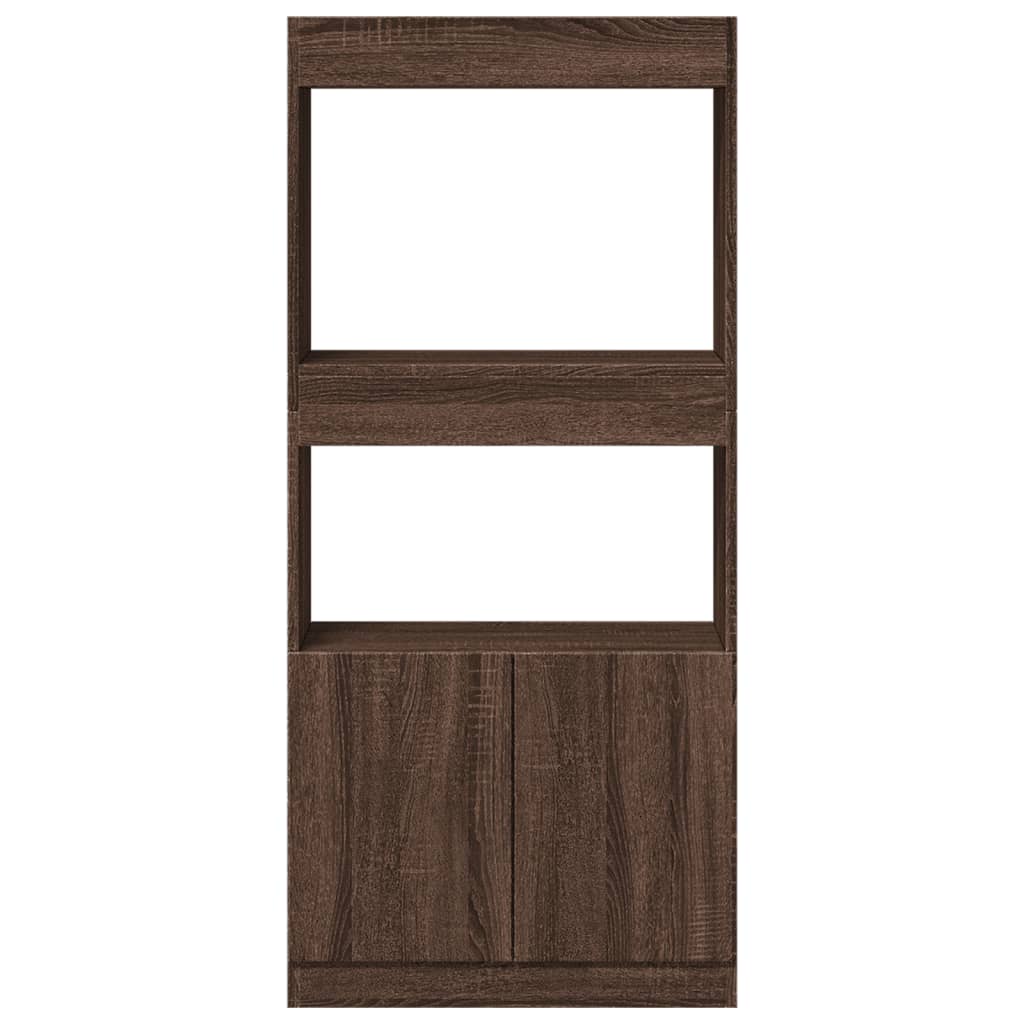 vidaXL Dulap înalt, stejar maro, 63x33x140 cm, lemn prelucrat vidaXL Dulap înalt, stejar maro, 63x33x140 cm, lemn prelucrat