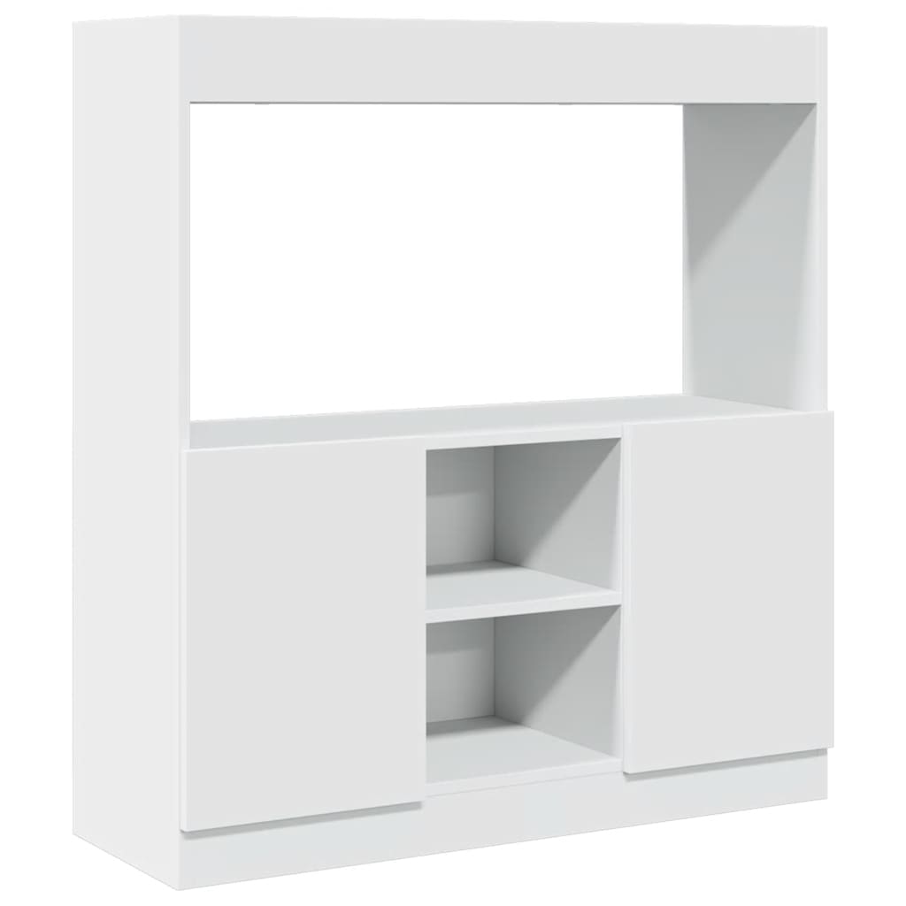 vidaXL Dulap înalt, alb, 92x33x100 cm, lemn prelucrat vidaXL Dulap înalt, alb, 92x33x100 cm, lemn prelucrat